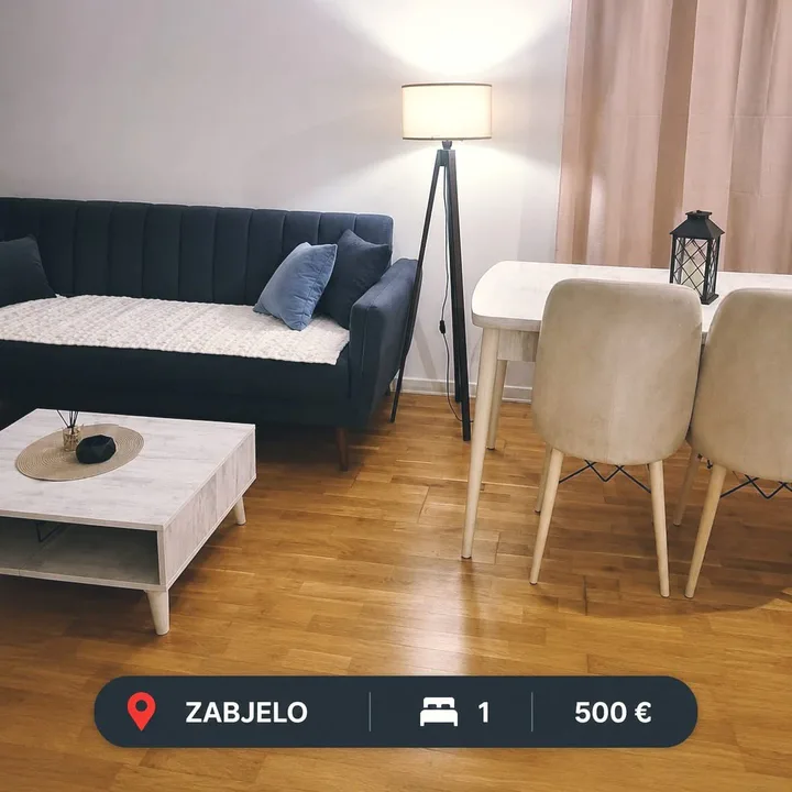 Izdaje se jednosoban stan *  📍 Zabjelo, Podgorica 📐 31 m² 🏢 Prizemlje (novogradnja) 💶 500 €
