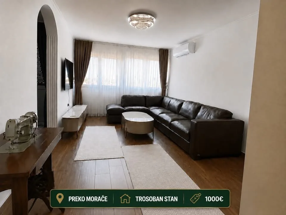 TROSOBAN STAN ZA IZDAVANJE – PREKO MORAČE  []